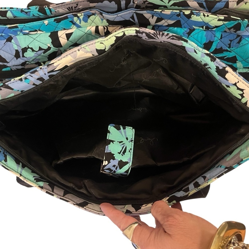 Vera Bradley Camofloral Quilted Women's Mini Weekender Tote Pockets Zipper Bag - Picture 7 of 16